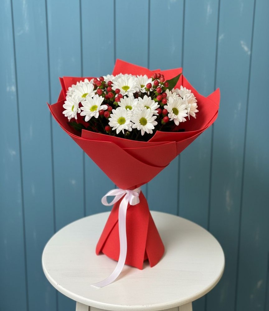 Букет цветов из: Хризантемы в Новомичуринске