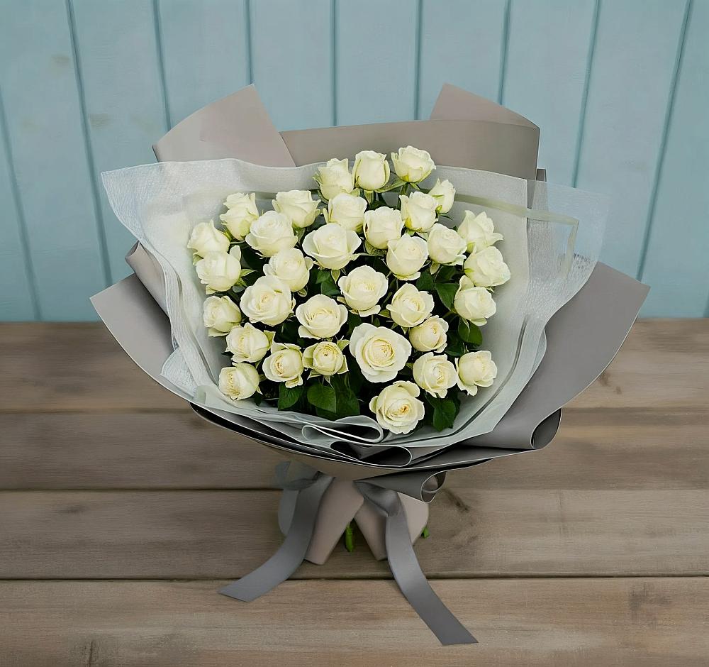 Букет Белоснежная нежность в Новомичуринске