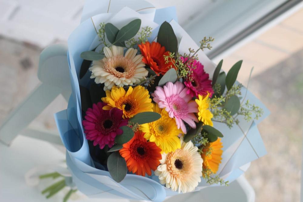 Букет цветов из: Герберы в Новомичуринске