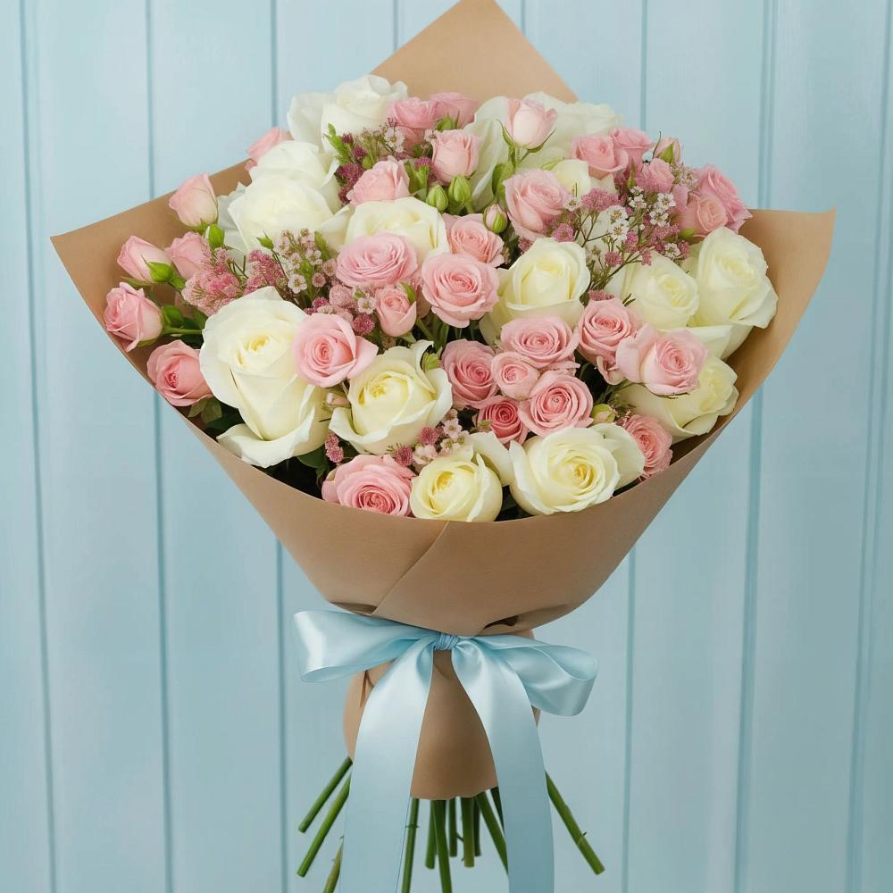 Букет цветов из: Розы в Новомичуринске