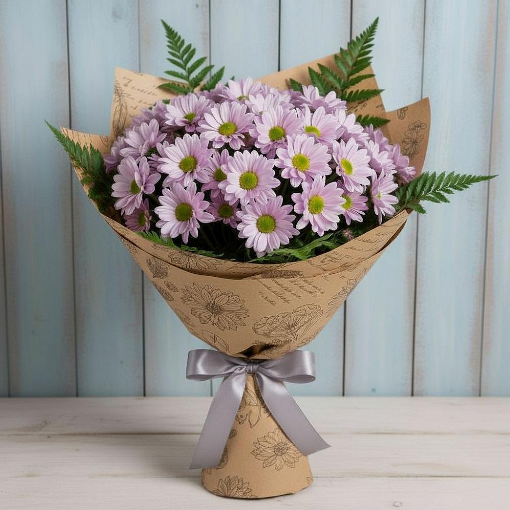 Букет цветов из: Хризантемы в Новомичуринске