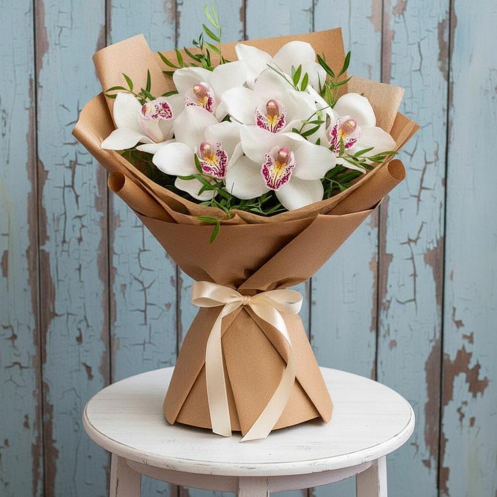 Букет цветов из: Орхидеи и Розы в Новомичуринске