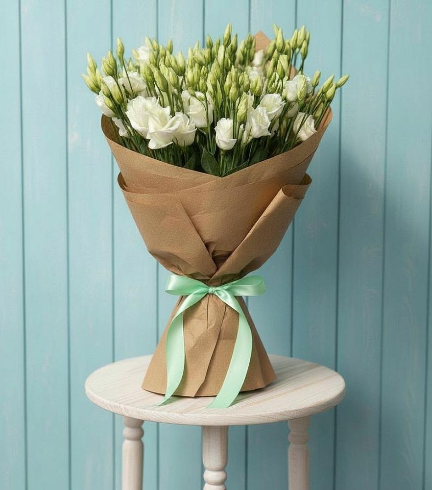 Букет цветов из: Лизиантусы в Новомичуринске