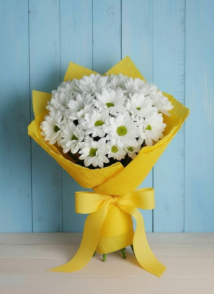 Букет цветов из: Хризантемы в Новомичуринске