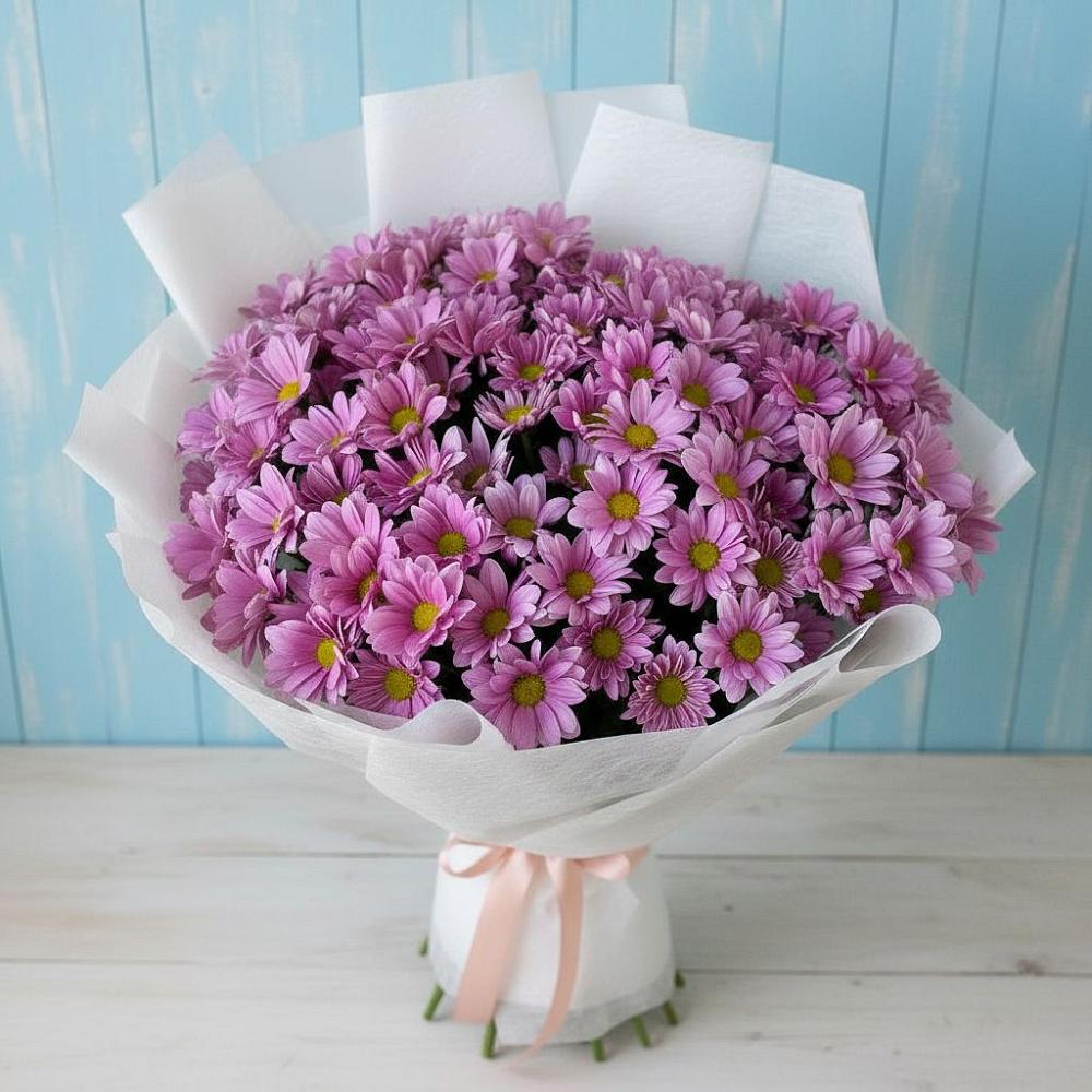 Букет цветов из: Хризантемы в Новомичуринске