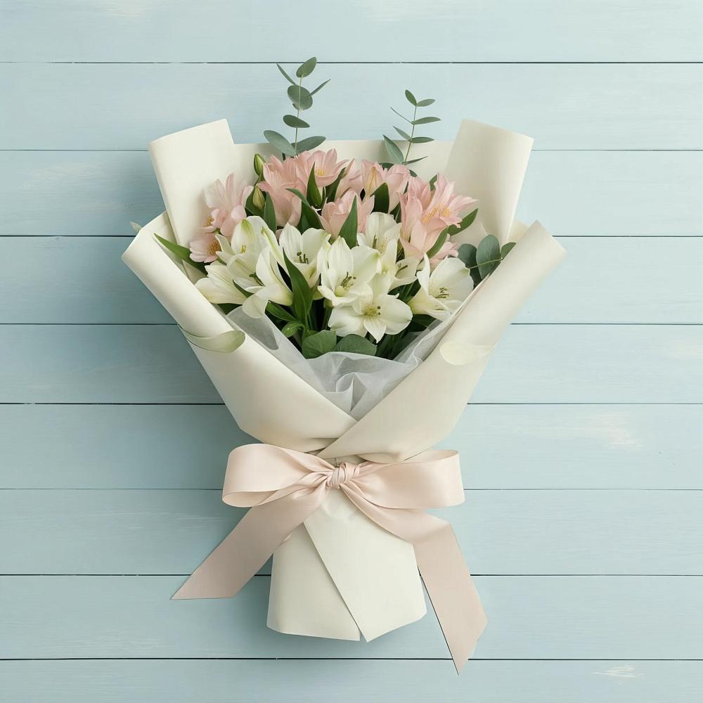 Букет цветов из: Альстромерии в Новомичуринске